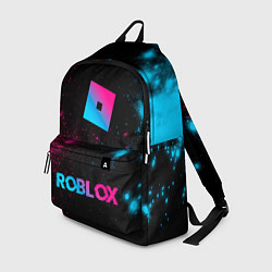 Рюкзак Roblox - neon gradient: символ, надпись, цвет: 3D-принт