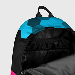 Рюкзак Portal - neon gradient: символ, надпись, цвет: 3D-принт — фото 2