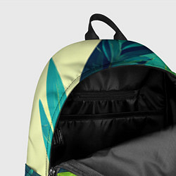 Рюкзак Яркие тропические листья пальмы, цвет: 3D-принт — фото 2