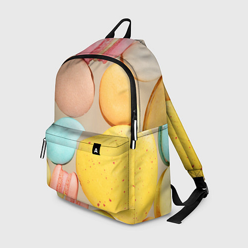 Рюкзак Разноцветные пирожные Макарон / 3D-принт – фото 1