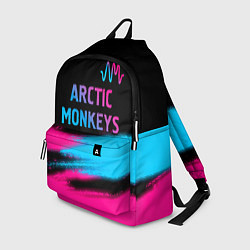 Рюкзак Arctic Monkeys - neon gradient: символ сверху, цвет: 3D-принт