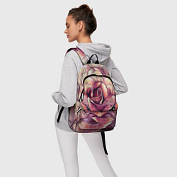 Рюкзак Крупная роза маслом, цвет: 3D-принт — фото 2