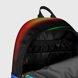 Рюкзак Абстрактные неоновые полосы, цвет: 3D-принт — фото 2