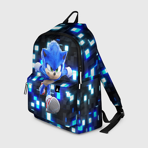 Рюкзак Sonic neon squares / 3D-принт – фото 1