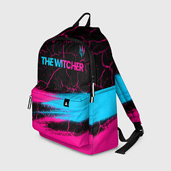 Рюкзак The Witcher - neon gradient: символ сверху, цвет: 3D-принт