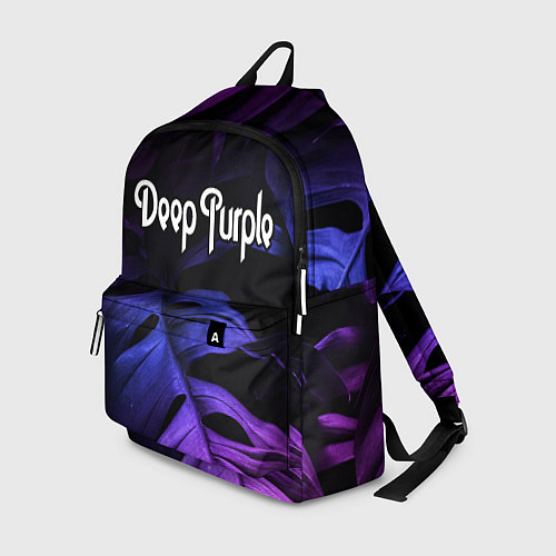 Рюкзак Deep Purple neon monstera / 3D-принт – фото 1