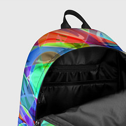 Рюкзак Цветная геометрическая композиция - лето, цвет: 3D-принт — фото 2