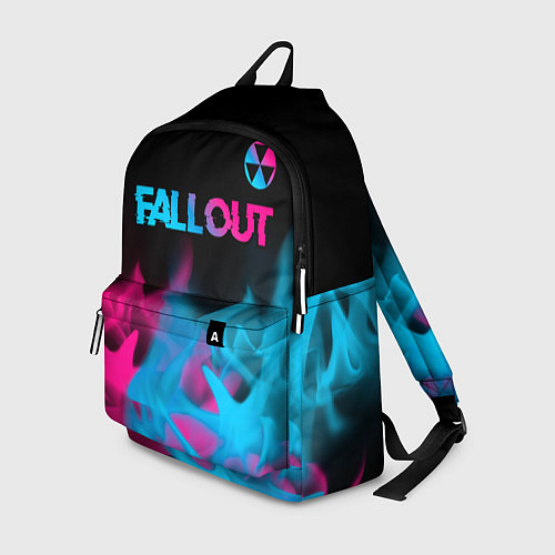 Рюкзак Fallout - neon gradient: символ сверху / 3D-принт – фото 1