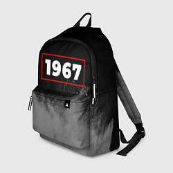 Рюкзак 1967 - в красной рамке на темном, цвет: 3D-принт