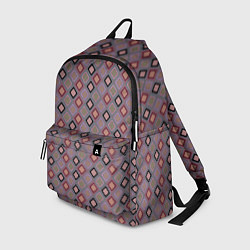 Рюкзак Разноцветные квадраты с зигзагами, цвет: 3D-принт