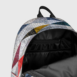 Рюкзак Каменный разноцветный паттерн, цвет: 3D-принт — фото 2