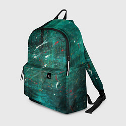 Рюкзак Светло-зелёный туман, краски и царапины, цвет: 3D-принт