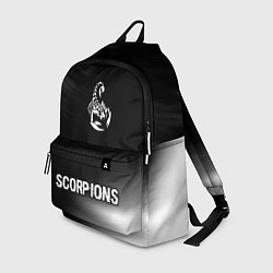 Рюкзак Scorpions glitch на темном фоне: символ, надпись, цвет: 3D-принт
