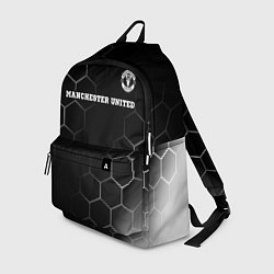 Рюкзак Manchester United sport на темном фоне: символ све, цвет: 3D-принт
