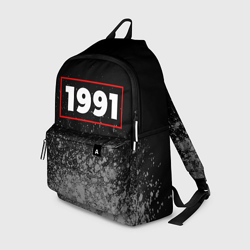 Рюкзак 1991 - в красной рамке на темном / 3D-принт – фото 1