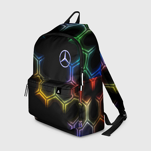 Рюкзак Mercedes - neon pattern / 3D-принт – фото 1