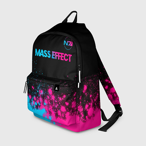 Рюкзак Mass Effect - neon gradient: символ сверху / 3D-принт – фото 1