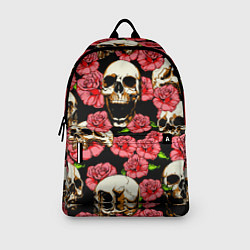 Рюкзак Черепа и розы, цвет: 3D-принт — фото 2