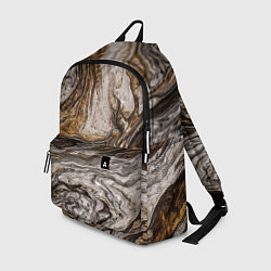 Рюкзак Золотистый мрамор, цвет: 3D-принт