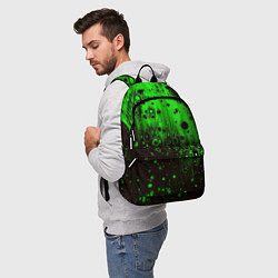 Рюкзак Зелёные краски и вода, цвет: 3D-принт — фото 2