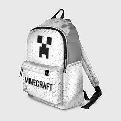 Рюкзак Minecraft glitch на светлом фоне: символ, надпись, цвет: 3D-принт