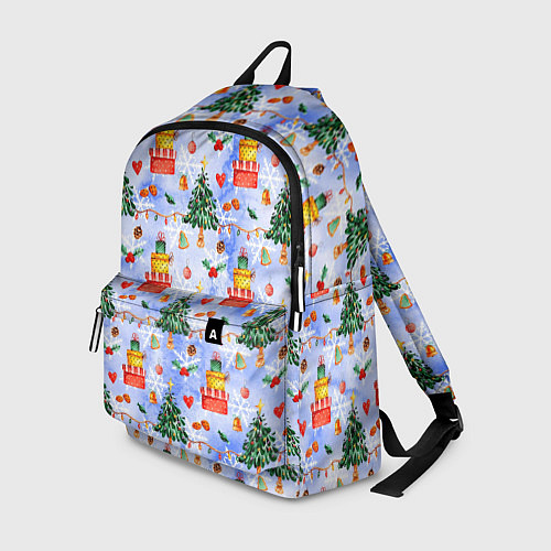 Рюкзак Новый год - елки и подарки / 3D-принт – фото 1