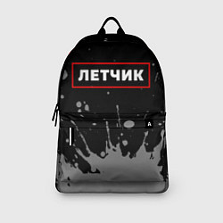 Рюкзак Летчик - в красной рамке на темном, цвет: 3D-принт — фото 2