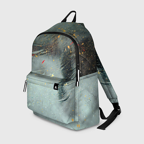 Рюкзак Абстрактная зима и краски / 3D-принт – фото 1