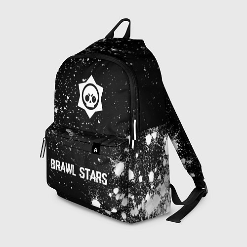 Рюкзак Brawl Stars glitch на темном фоне: символ, надпись / 3D-принт – фото 1