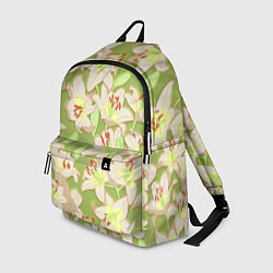 Рюкзак Нежные цветы - лилии: цветной паттерн