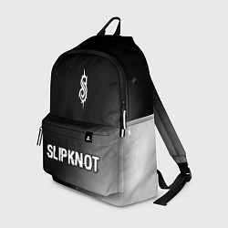 Рюкзак Slipknot glitch на темном фоне: символ, надпись, цвет: 3D-принт