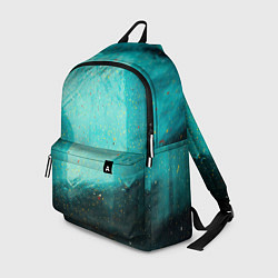 Рюкзак Сине-зелёный туман и мазки красок, цвет: 3D-принт