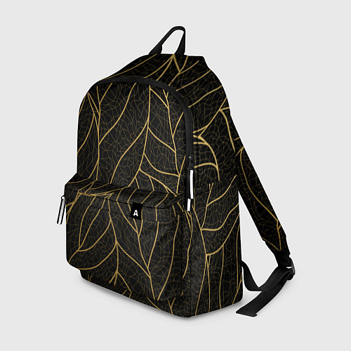 Рюкзак Золотые листья градиент / 3D-принт – фото 1