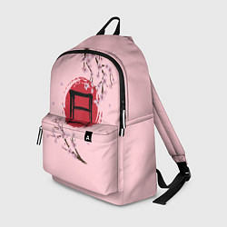 Рюкзак Цветущая сакура с иероглифом cолнце, цвет: 3D-принт
