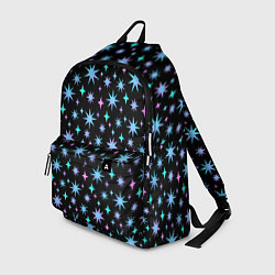 Рюкзак Зимние цветные звезды, цвет: 3D-принт