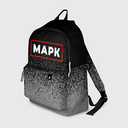 Рюкзак Марк - в красной рамке на темном, цвет: 3D-принт
