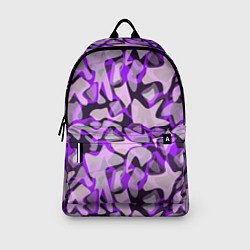 Рюкзак Сиренево-серый абстрактный пятнистый узор, цвет: 3D-принт — фото 2