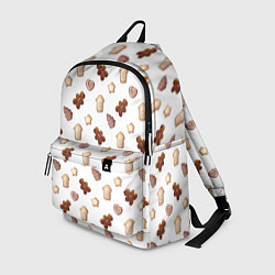 Рюкзак Новогоднее печенье - паттерн, цвет: 3D-принт
