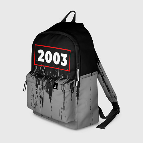 Рюкзак 2003 - в красной рамке на темном / 3D-принт – фото 1