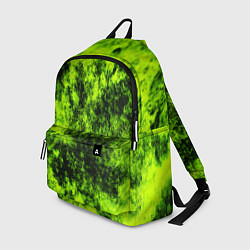 Рюкзак Яркий неоновый салатовый гранж, цвет: 3D-принт