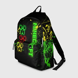 Рюкзак Minecraft - неоновые логотипы, цвет: 3D-принт