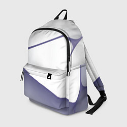 Рюкзак Абстрактный белый и фиолетовый паттерн
