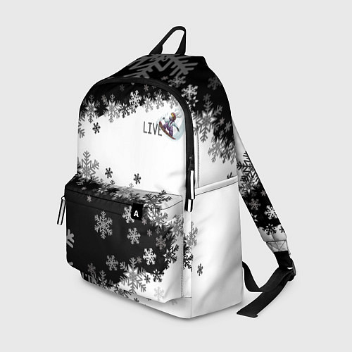 Рюкзак Сноуборд черно-белый / 3D-принт – фото 1