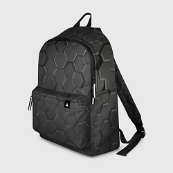 Рюкзак Abstraction hexagon grey, цвет: 3D-принт