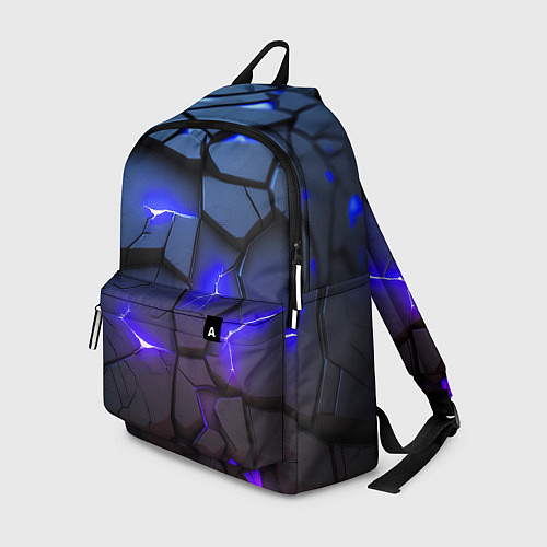 Рюкзак Светящаяся синяя лава / 3D-принт – фото 1
