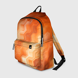 Рюкзак Золотисто-оранжевый туманный паттерн, цвет: 3D-принт