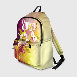 Рюкзак Ветка цветущей яблони акварель, цвет: 3D-принт
