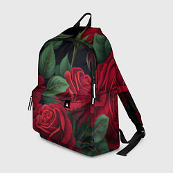 Рюкзак Много красных роз, цвет: 3D-принт