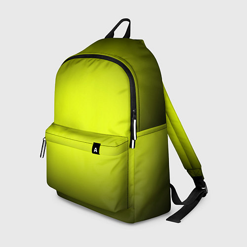 Рюкзак Кислотный желтый с градиентом / 3D-принт – фото 1