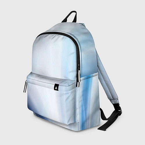 Рюкзак Светлые синие и голубые волны / 3D-принт – фото 1